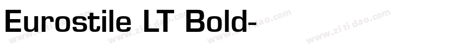 Eurostile LT Bold字体转换